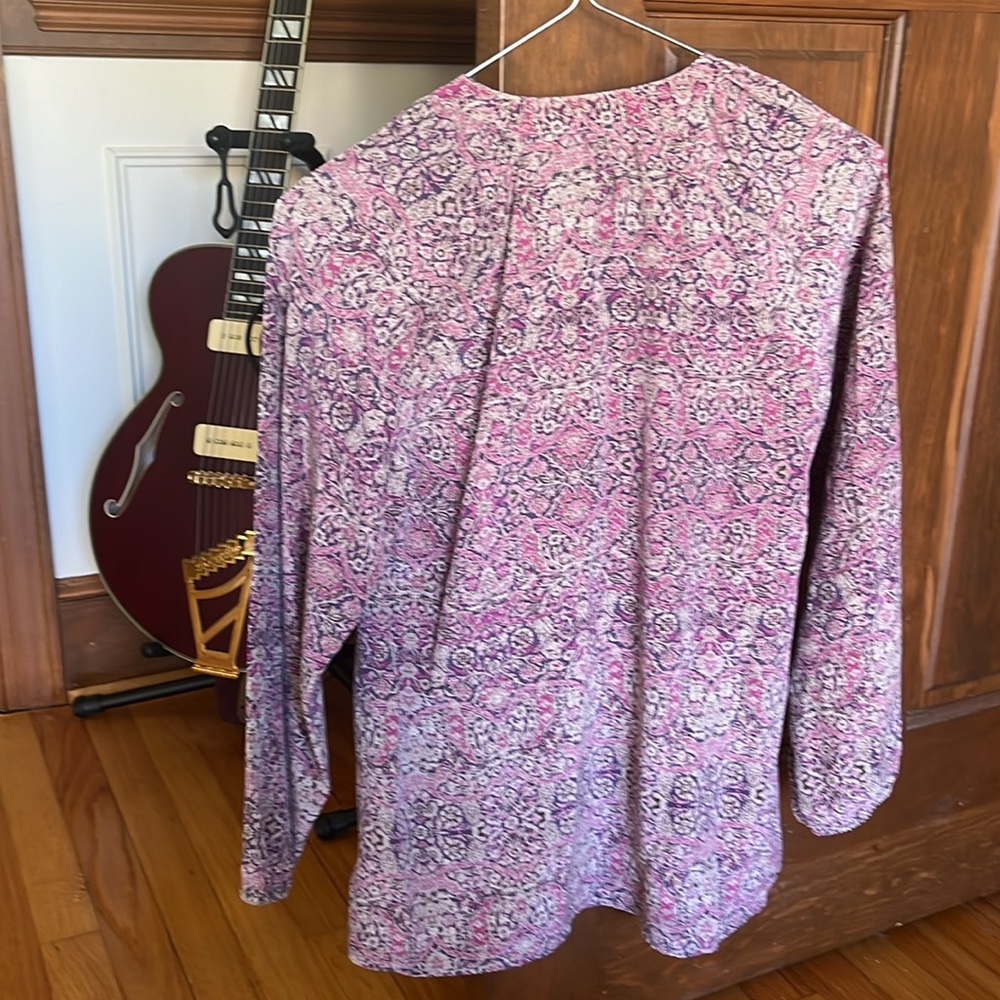 Silk Boho Blouse, Exceptionally Soft And Pretty! - image 3